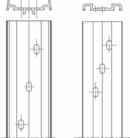Вводятся в ассортимент наших фасадных систем ТФ50К, ТВ2-48 (вскоре поступит в продажу), Т50Ф, Т48Ф как складские позиции профили прижимных планок с уже пробитыми отверстиями для водоотвода и под самор
