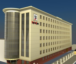 Компания Талисман начала поставки системы навески вентилируемых фасадов для облицовки офисного здания ДНИИСП на пр.Гагарина в г.Днепропетровске