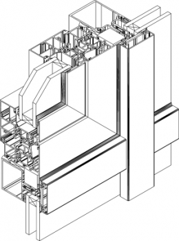 Поступила в продажу новая, более совершенная стоечно-ригельная фасадная система ТФ50К