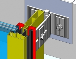 Новая навесная фасадная система остекляемая изнутури