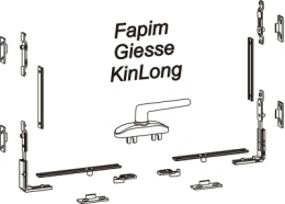 Добавлен каталог фурнитуры для верхнеподвесных фасадных окон открываемых наружу.