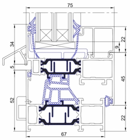 Новая система Окно-Витраж-Дверь С67.