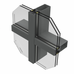 Внесены дополнения в фасадную систему ТФ50К. Излом стоек и ласточкин хвост.